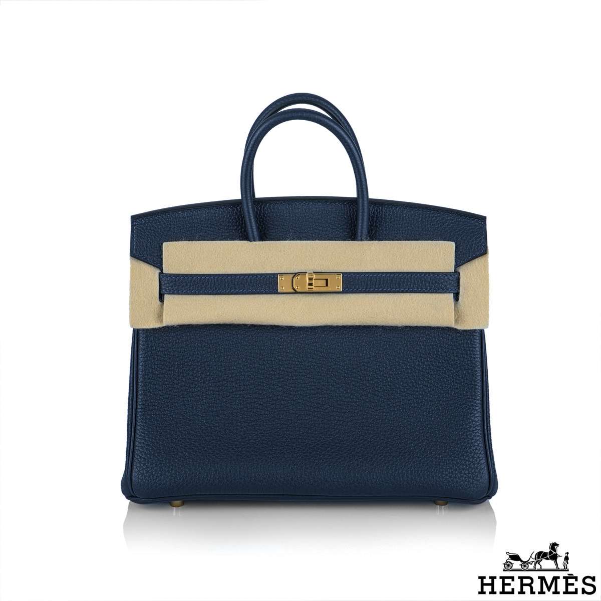 Hermes Birkin 25 Bleu Nuit Togo GHW Handbag in Box 2020